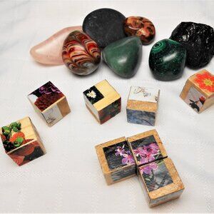 No. 5 Mini 10-sided puzzle with 8 collages pieces